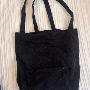 Black Velvet Tote Bag